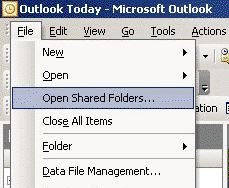 File menu