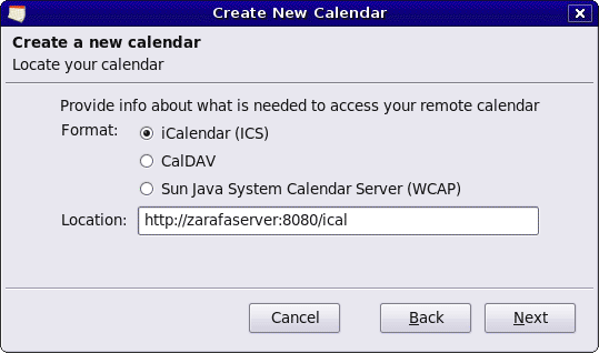 iCal details